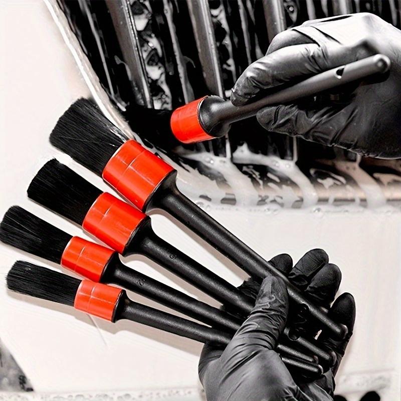 6PC Car Wash Soft Hair Brush Details Home Car Dual Use Small Brush Car Interior Gap Multi functional Air Outlet Cleaning Tool