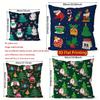 Christmas Cute Throw Pillow Covers Pattern Cushion Cover Suitable for Sofa Bedroom Car Pillow Cover