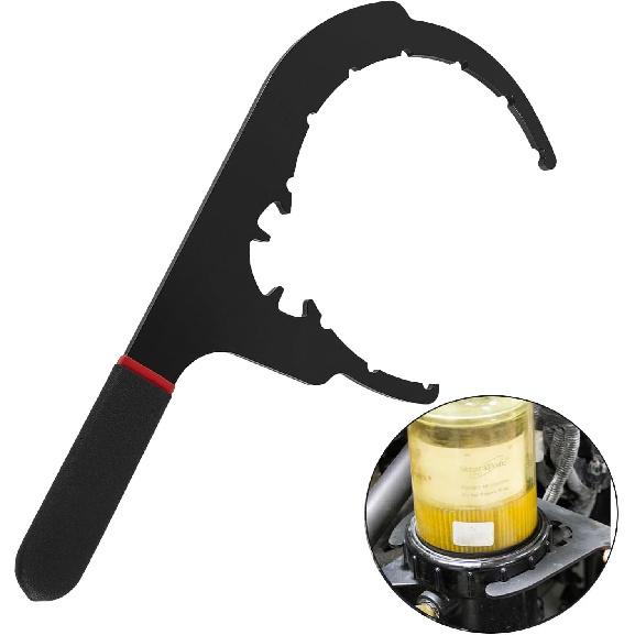 61060 Diesel Fuel Filter Wrench for Paccar, 4.5" Fuel Filter Removal Tool for Kenworth, Peterbilt and Cummins Diesels C-shaped Oil Filter Wrench