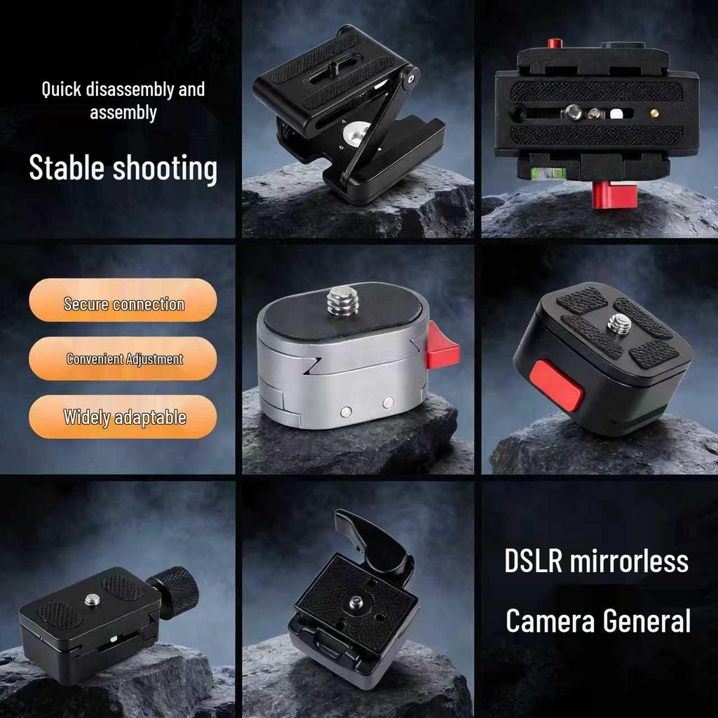 Aluminum Alloy Z-Type Multi-Angle Quick Release Camera Stabilizer Slider Plate