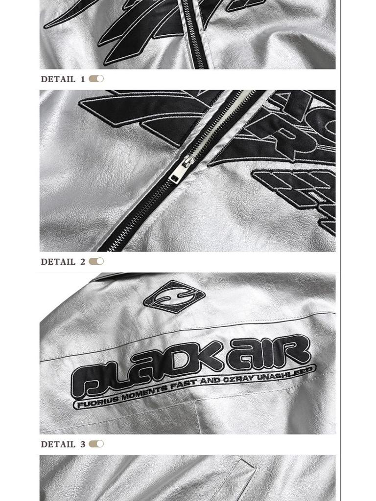 Rogue Retro Hip Hop Leather Racing Jacket: Trendy Unisex Autumn Motorcycle Style