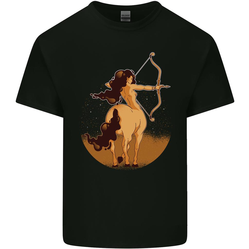 Sagittarius Woman Zodiac Star Sign Mens Light Cotton T-Shirt