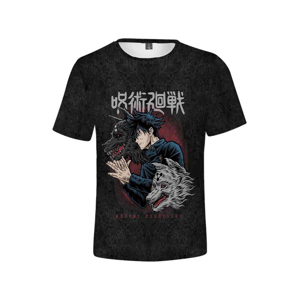 Jujutsu Kaisen Ryomen Sukuna Hip Hop Men Streetwear Vintage  T-Shirt Anime Graphic Harajuku Casual Short Sleeve Loose Vintage Tops