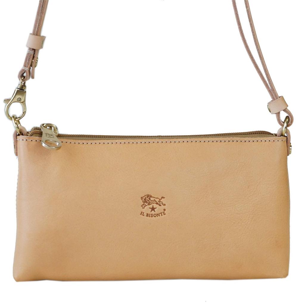 IL BISONTE Leather Shoulder Bag In Vachetta Leather (Product Code: BSH091 PV001 NA158)