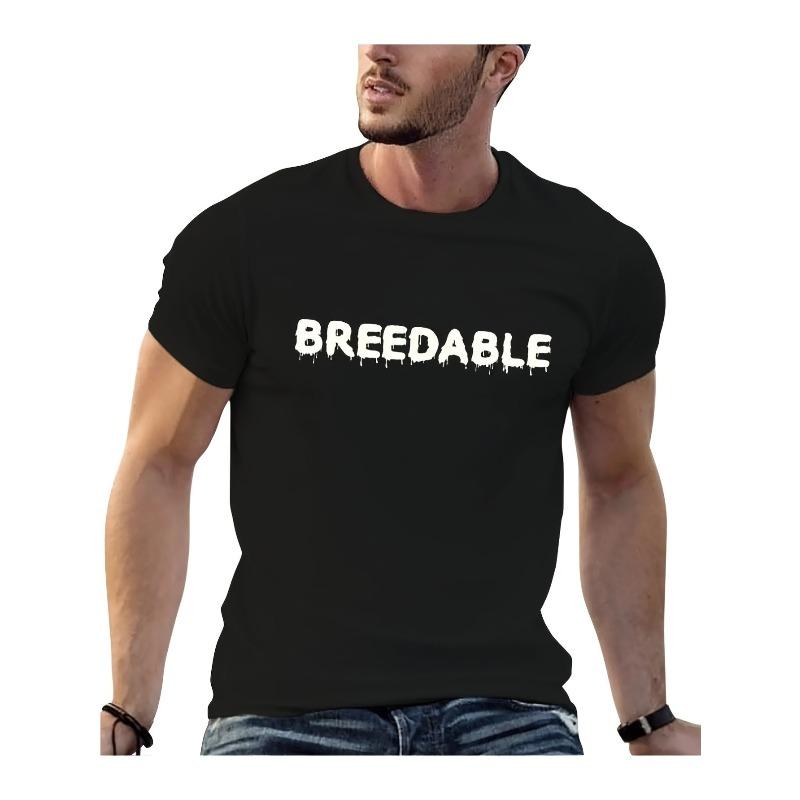 European Size Men S Vintage Graphic Tee Boldly BREEDABLE in White S чёрный