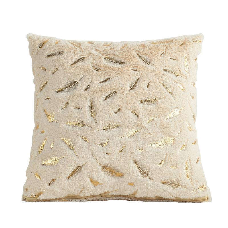 Copertura Protettiva Quadrata in Peluche Casa Federa di Cuscino di Natale Peluche Corto Piumino Federa per Cuscino