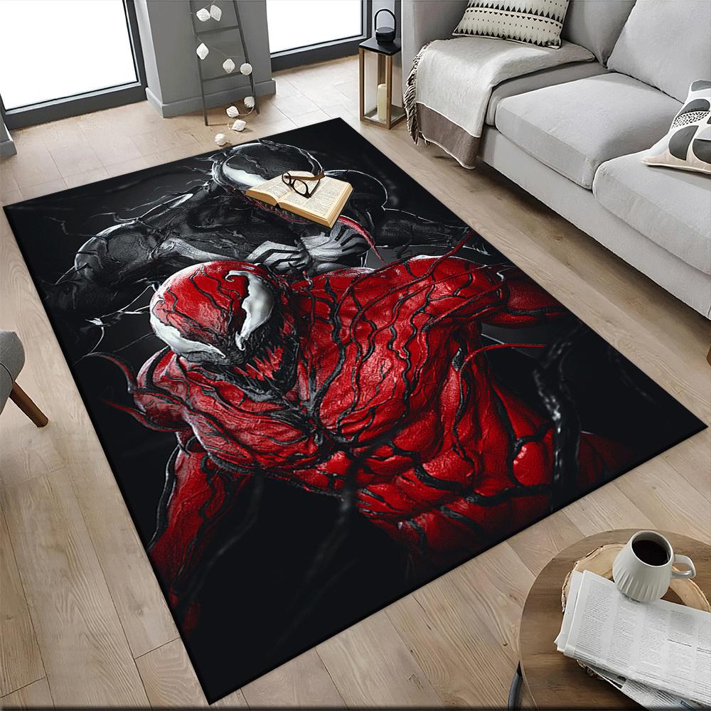 1pz Tappeto Area Tappeto Venom, Camera da Letto e Sala Giochi Durevole, Resistente alle Macchie e Facile da Pulire, Soggiorno