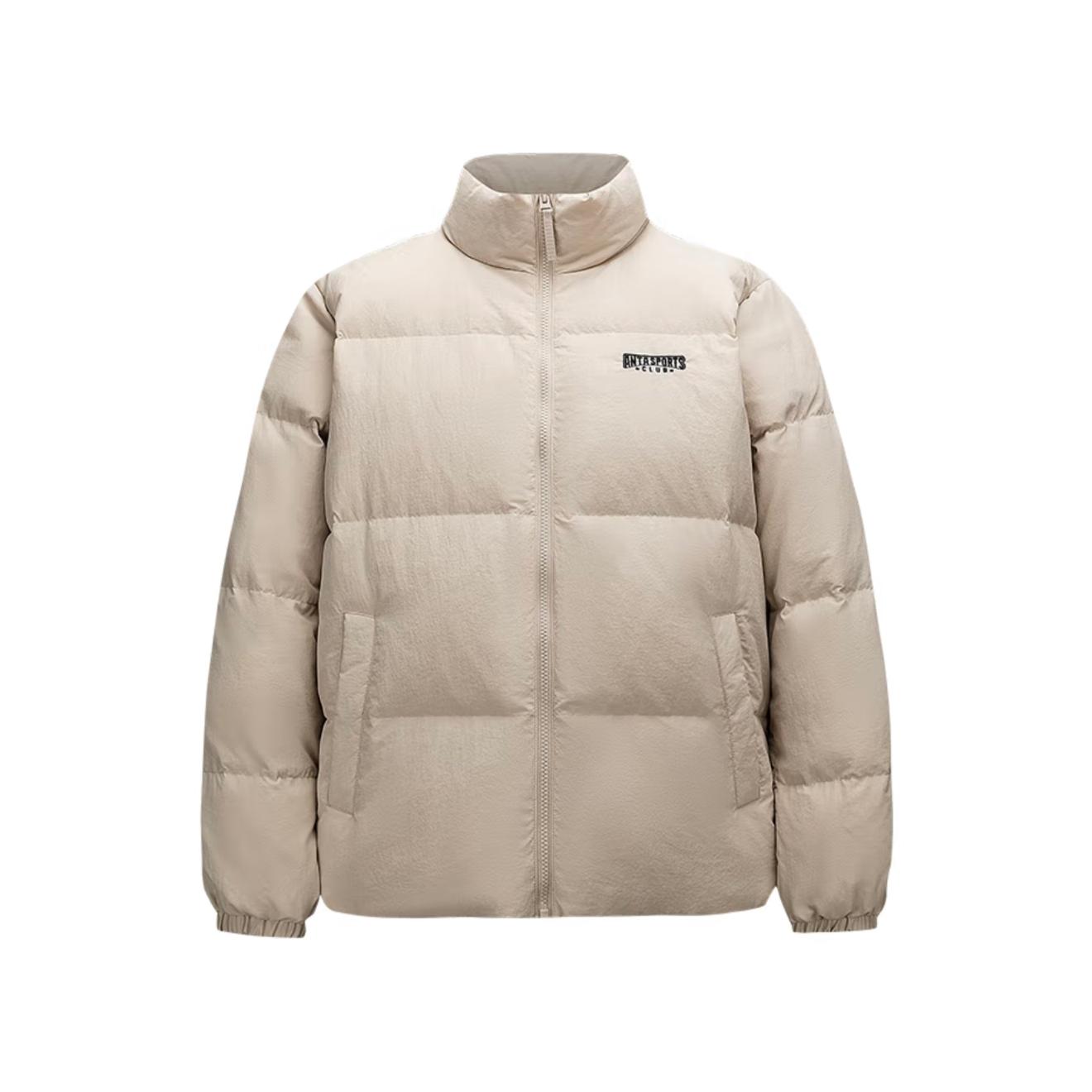 

Anta Красочная водоотталкивающая ретро повседневная зимняя пуховая куртка унисекс верхняя одежда приглушенно-серая 152618905-2 XL