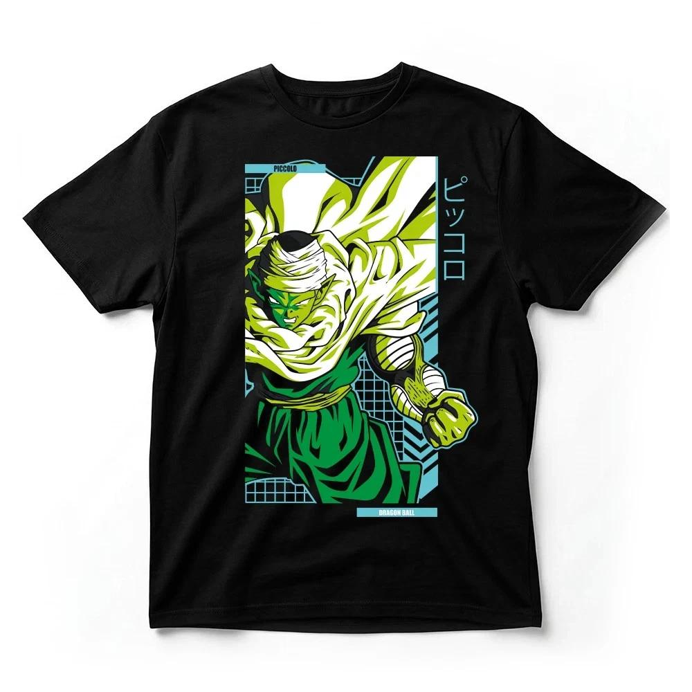 Dragon Ball Z Piccolo TShirt Green Namekian Anime Graphic Tee Unisex Black Gift S
