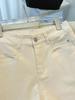 Women's 2026 Spring/Autumn High-Waisted Wide-Leg Denim Jeans - Printed, Washed Cotton, Slim Fit.