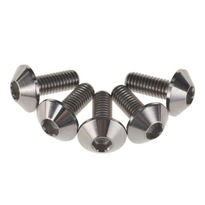 Ruifu Stop Tytanu Sześciokątny Otwór M6x12 15 20mm Śruby Montażowe Tablicy Rejestracyjnej Koła Roweru Motocykla Zestaw 5 sztuk (Tytan, M6x15mm)