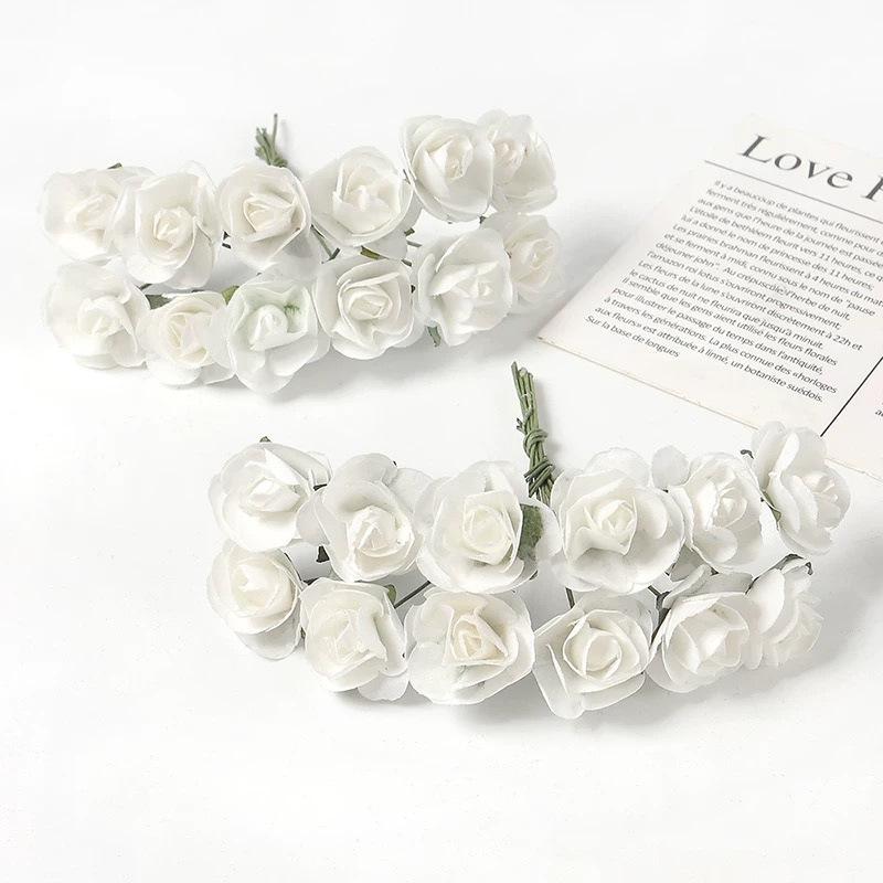 In Stock: 2cm Rose Artificial Bouquet for Wedding or Event Decoration