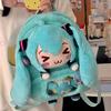 Hatsune Miku Sladký a roztomilý Kreativní anime obrázek Výšivka Móda Velkokapacitní úložný prostor Měkký plyšový batoh Hračka pro fanoušky Dárek