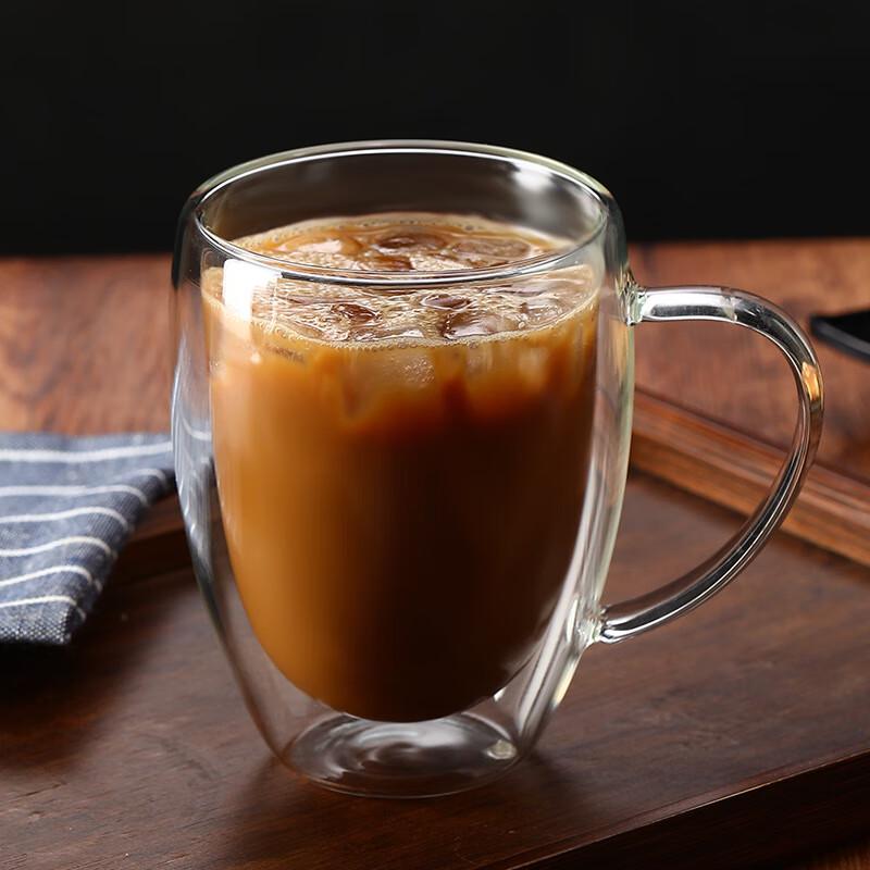 Shangqi Heat-Resistant Double-Layer Glass Cup with Handle
