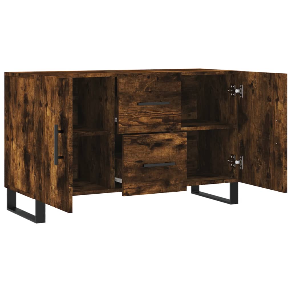 Sideboard Smoked Oak 100x36x60 Cm Particleboard