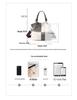 Trendy Women's Patchwork Canvas Tote and Crossbody Bag - Fashionable, Versatile, Color Block Design 2025.