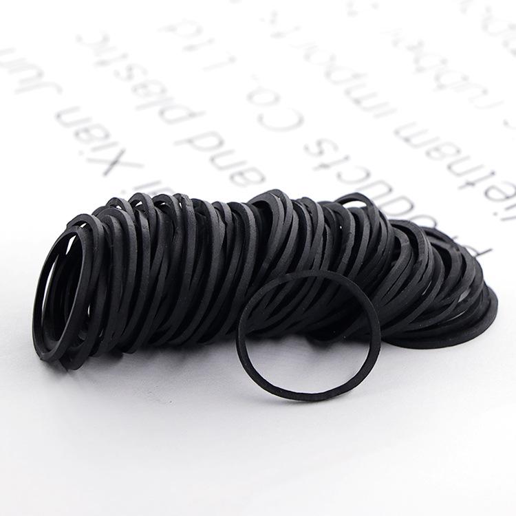 High Elasticity Tear-Resistant Black Rubber Bands - Durable and Colorfast Vietnam Cowhide Rings