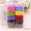 Cotton Fashion Candy Color Hairband Wide 12Pcs/Set Ring Rope Hair Ring Ponytail Holder Rubber Band