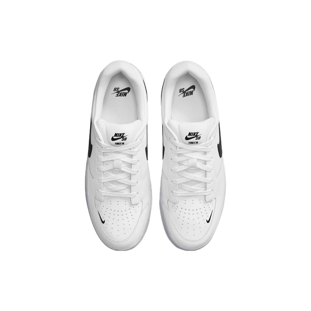 Nike Force 58 Premium SB White Black Unisex Sneakers DH7505-101