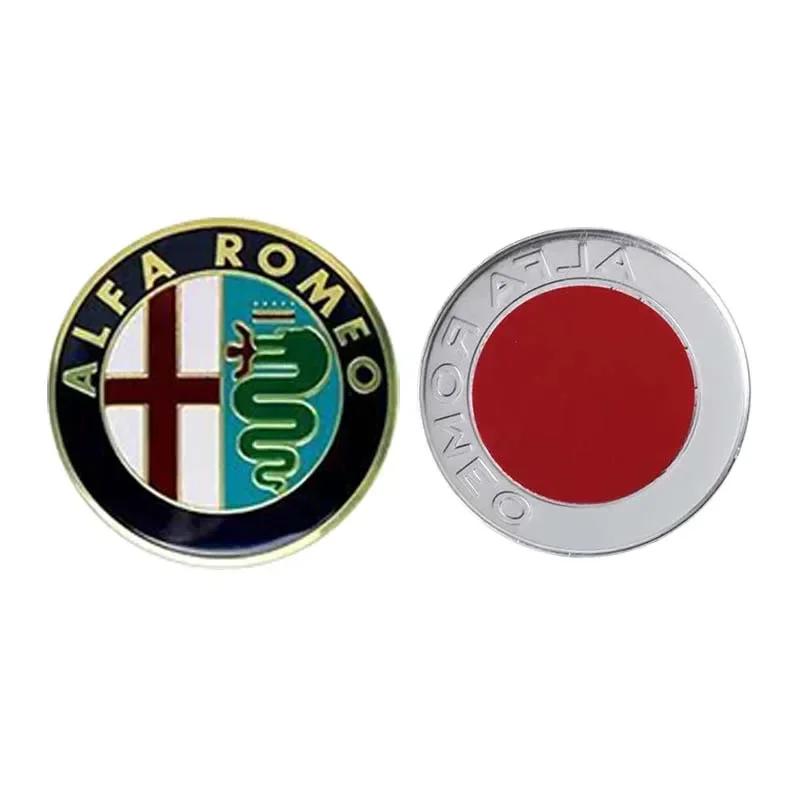 

Для Alfa Romeo 2026 Гаряча наклейка 5 кольорів 75 мм Логотип-емблема на капот автомобіля Значок на задній багажник для Alfa Romeo 159 147 Giulietta Stelv For Alfa Romeo