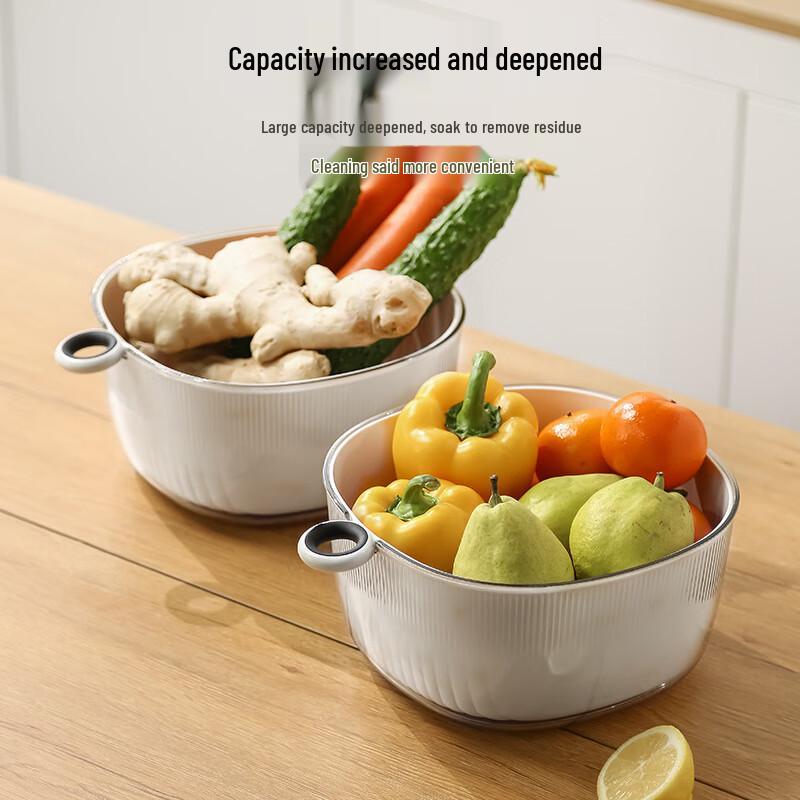 Multi-functional Double-Layer Kitchen Drain Basket