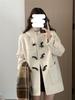 Women's 2025 Winter Korean Style Petite Wool-Blend Thickened Toggle Coat
