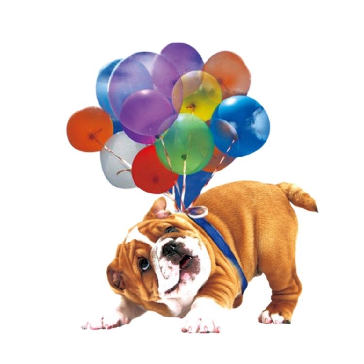 Automotive Rearview Car Pendant Hanging Colorful Balloon Puppy Decor