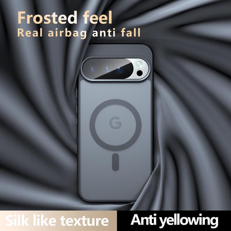 Für Google Pixel 10 Pro 10 Pro XL Hülle Stoßfest Magnetisch Matt PC+TPU Anti-Fingerabdruck Durchscheinende Abdeckung für Google Pixel10