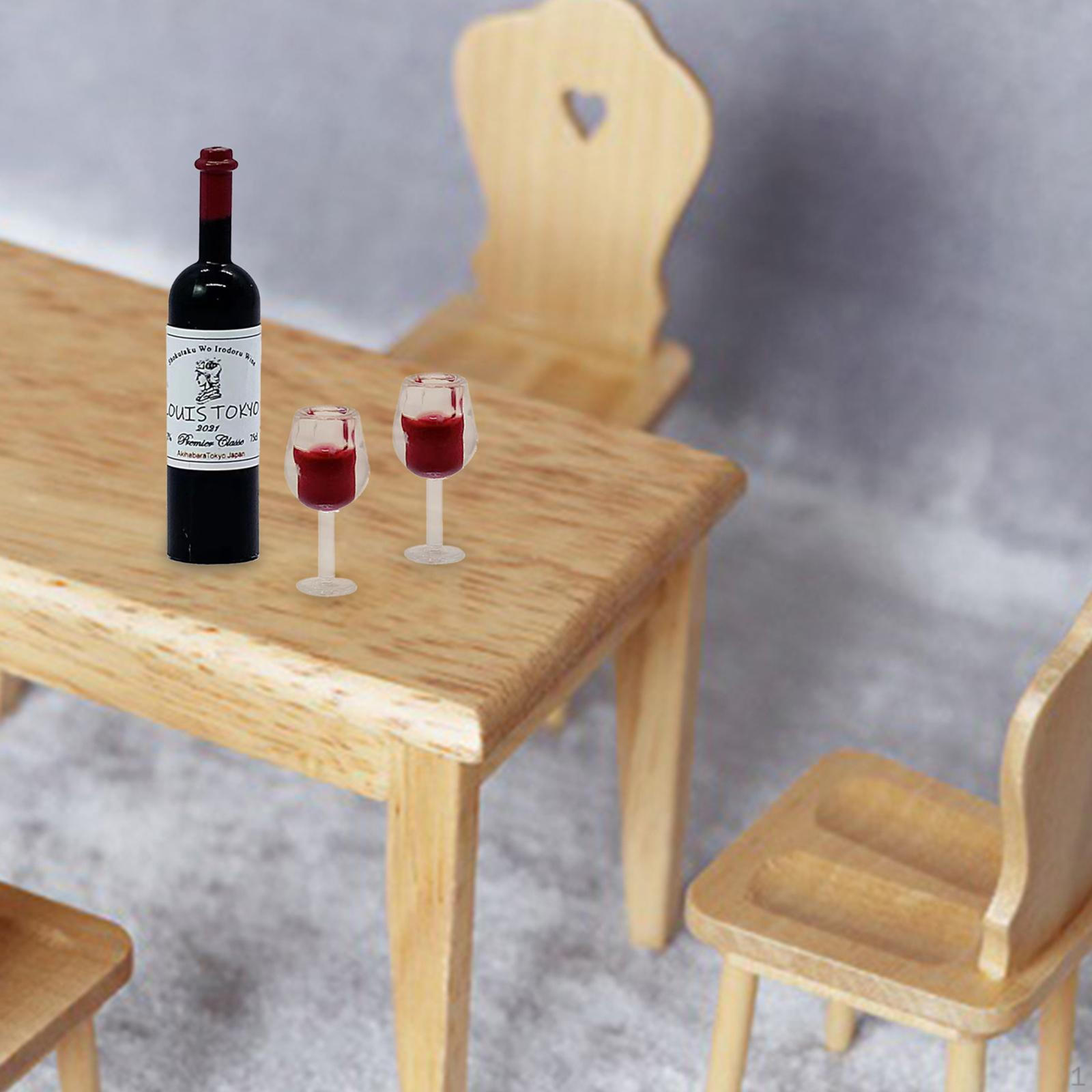 

1/12 кукольный домик, миниатюрные бутылки для вина, чашки для напитков, ролевые игры, мини-домик, аксессуар для напитков для