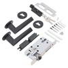 Home Bedroom Lock Handle Professional Aluminum Alloy Bathroom Interior Door Lever Handle with Keys