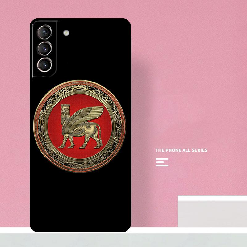 

Lamassu Assyrian Winged Lion Phone Case For Samsung Galaxy S26 S23 Ultra S20 S21 S22 S24 S25 Plus S10 S25 FE Cover Coque Galaxy S24 FE