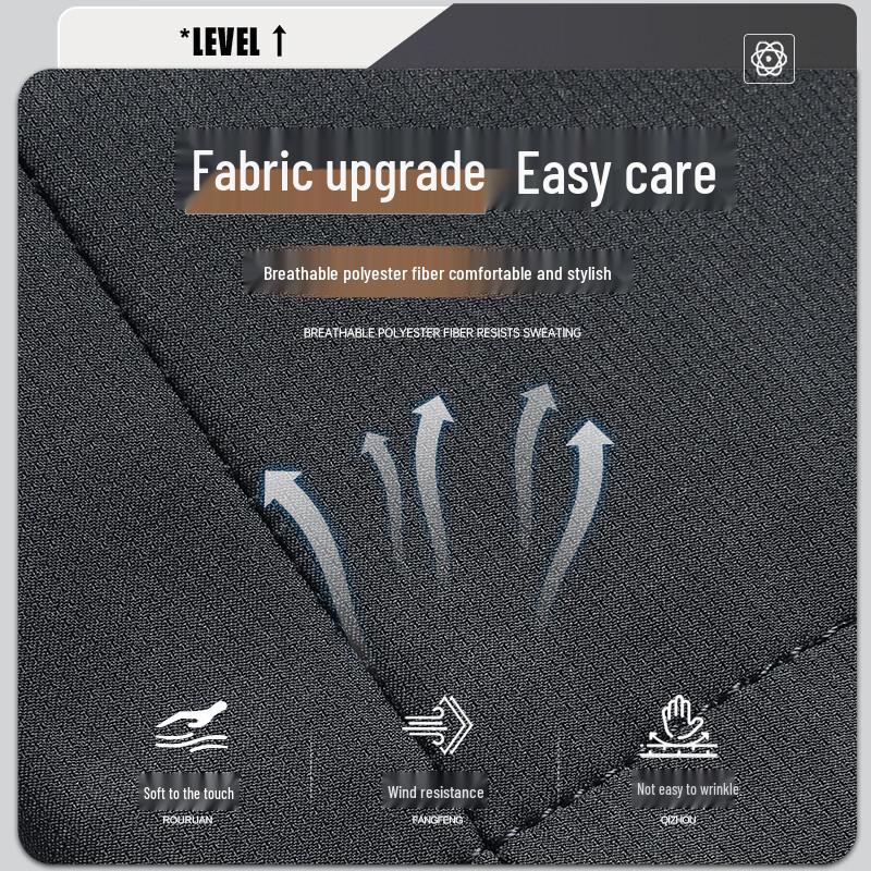 SHANSHAN Men's Business Casual Stand Collar Zipper Jacket