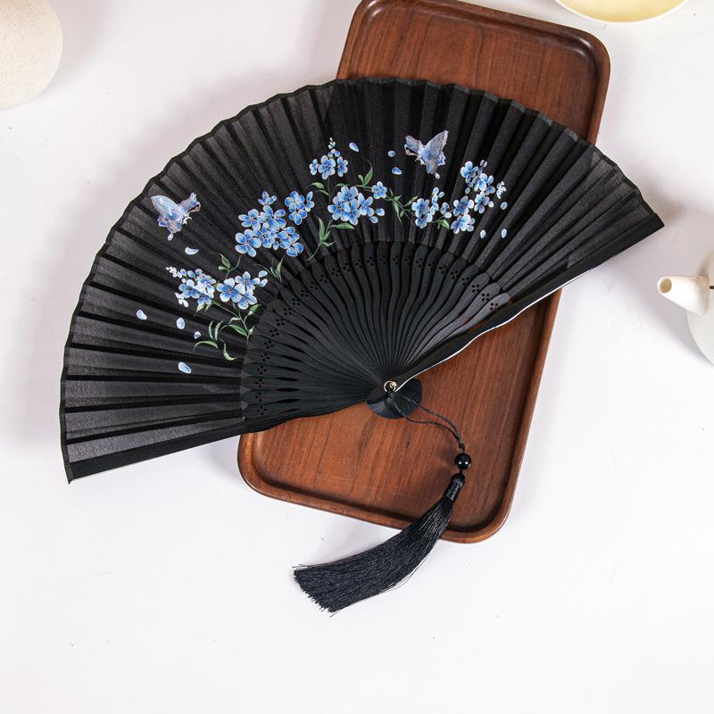 Gradient Cheongsam Style Hanfu Dance Folding Fan