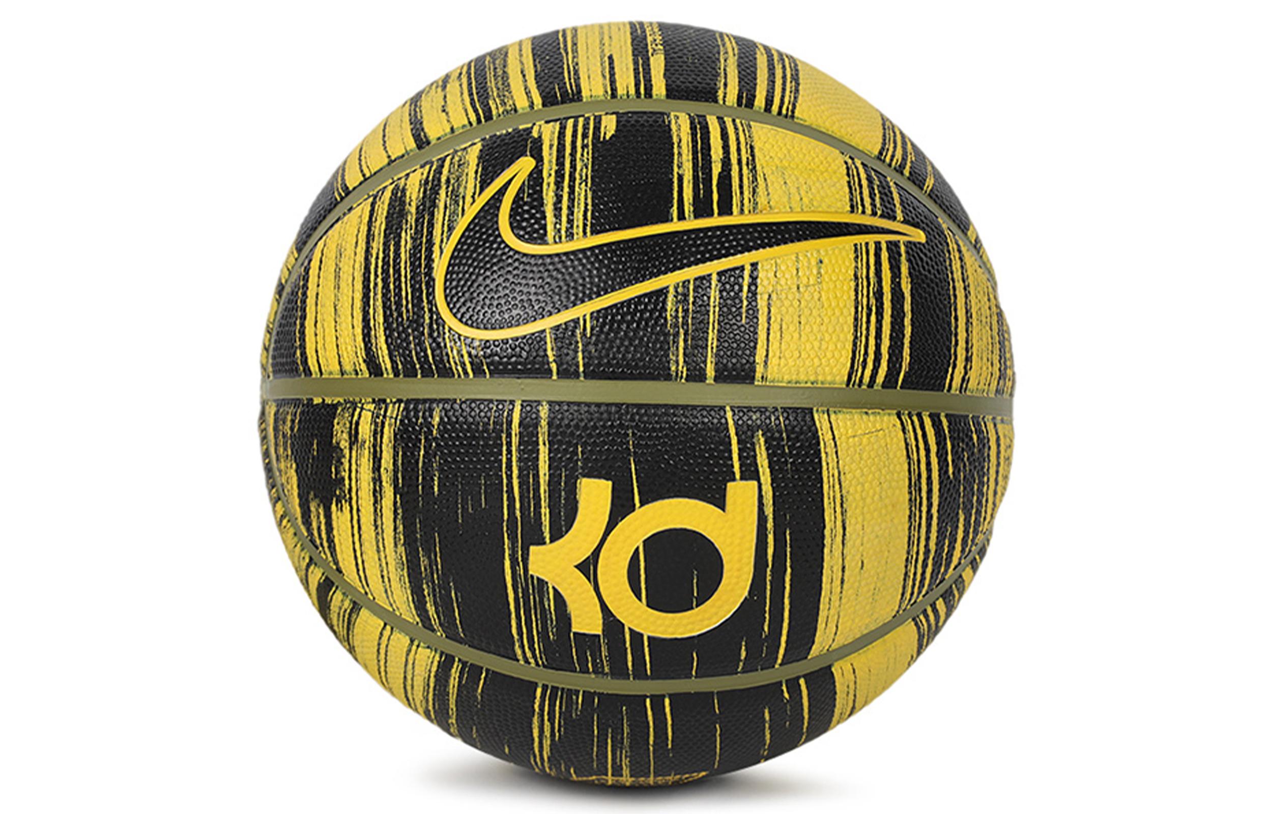 Nike Rubber Basketball Yellow Black Size 7 Training Unisex BB0628-938