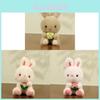 Cute Fruit Rabbit Plush Toy Keychain For Bag Decor And Collectors