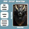 pc Vintage Dragon Shield Metal Tin Sign xin Fantasy Wall Art Gold Accents Predrilled Easy Home Decor