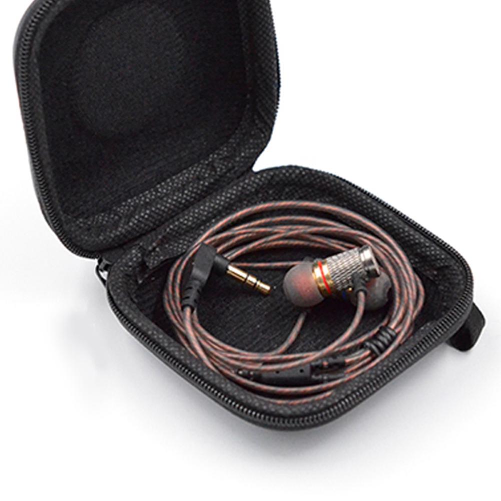 PU Case Bag Carrying Case Pressure Shock Absorption Protable Case Anti-scratch Headphones Box Bag Travel Small Pocket for IEM KZ