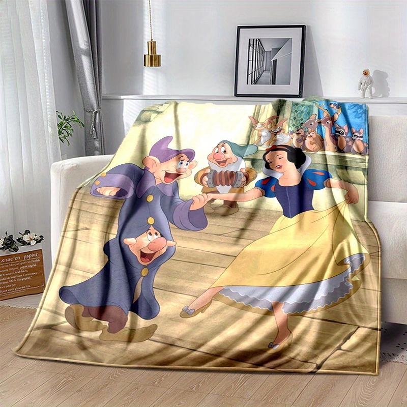 

1pc, Snow White and the Seven Dwarfs Blankets! Perfect as Gifts for Bedroom, Living Room, Travel, Camping, Car 80x120cm