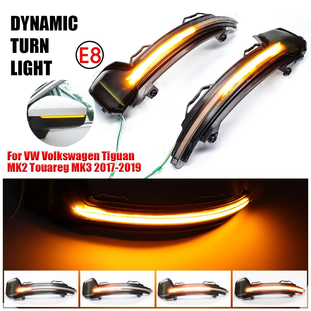 LED Mirror Blinker Dynamic Turn Signal Indicators Lights for VW Tiguan MK2 Touareg MK3 Sequential Indicators Lamps