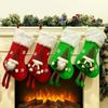 Santa Claus Christmas Stockings Cute Fireplace Decor Socks Christmas Tree Ornaments  Wedding Decor