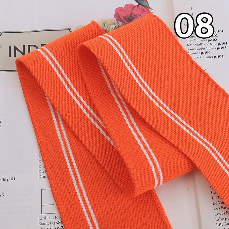 90x6cm Elastic Knitted Fabric DIY Rib Neckline Cuff Hem Knitted Fabric Sewing Baseball Uniform Jacket Clothing Supplies