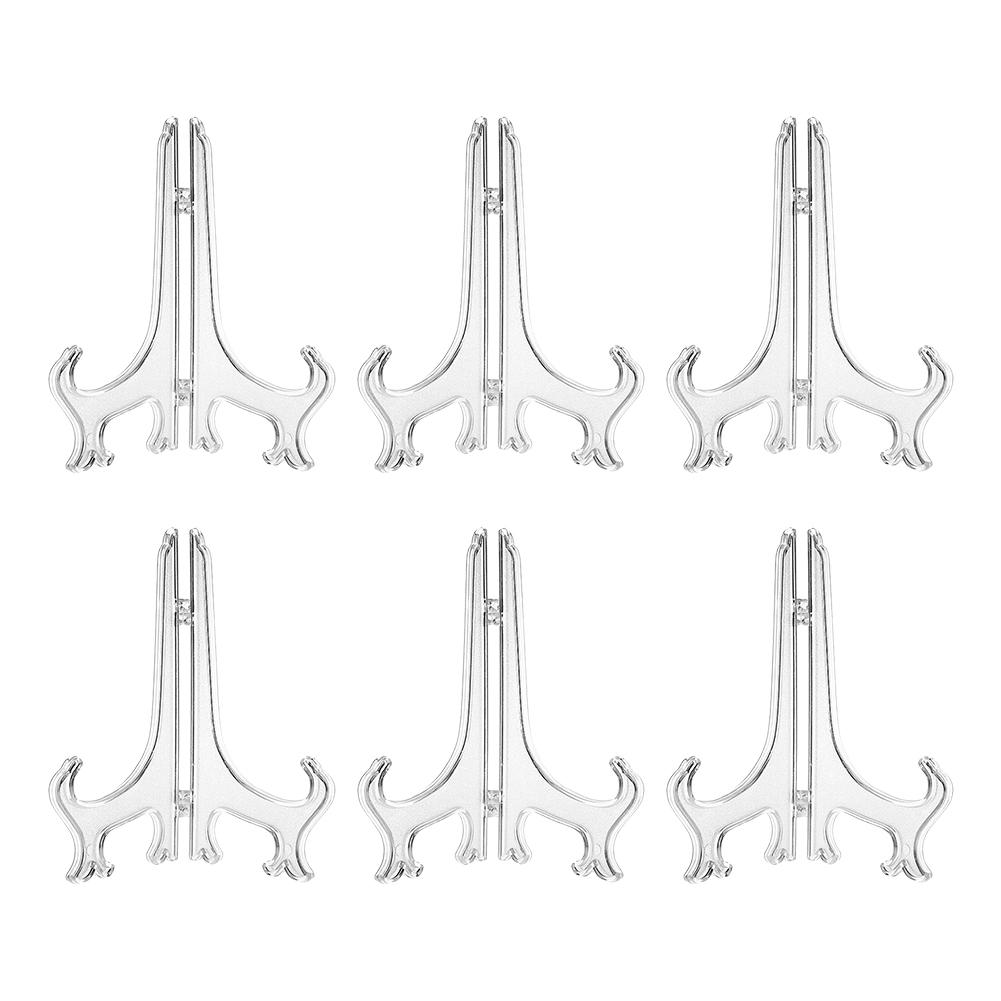 New Practical Tray Rack Display Stand Transparent Plate Holder Display Stand Easel Decorative Ornament Pedestal