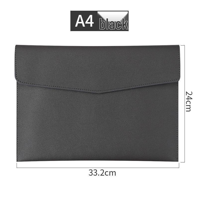 A4 Leather Magnetic File Bag with Custom Logo Options - Business Document Envelope Design in Multiple Specifications