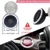 Car Push To Start Button Ball-bar Rocker Rhinestone Ignition Button Cover One-Button Start Joystick Car Styling Accessories