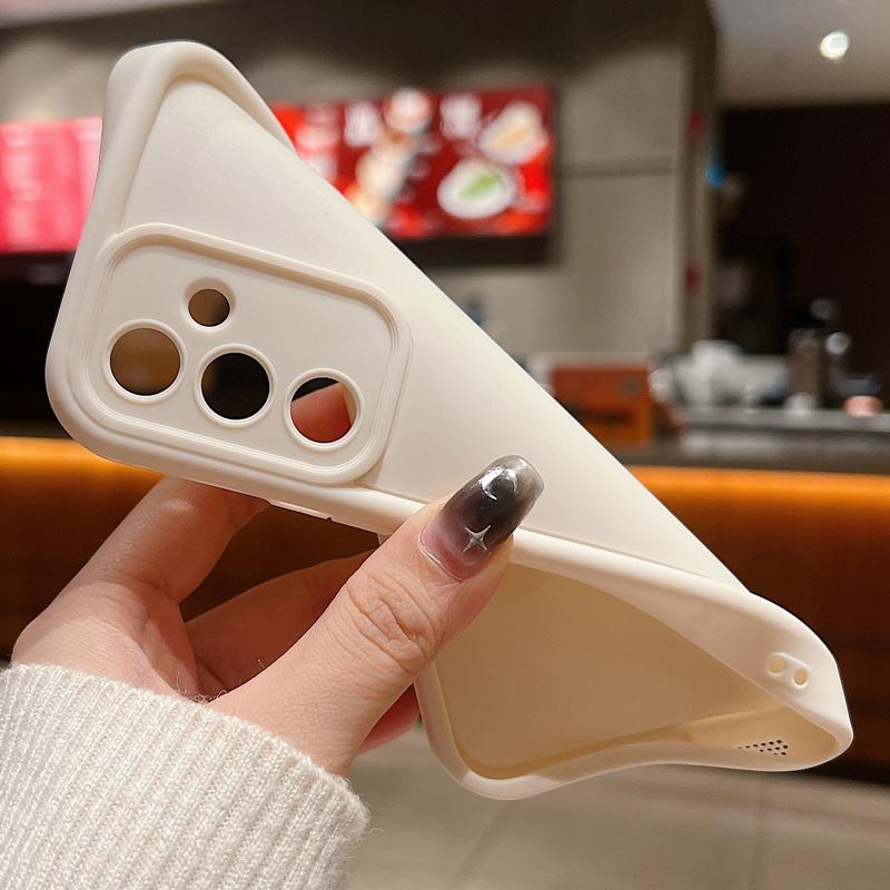 For Samsung S25 S24 S22 Ultra Plus S23 S21 S20 Fe A55 A54 A53 A52 A35 A34 A15 A14 5G Candy Solid Color Shockproof Lens Protection Silicone Soft Case