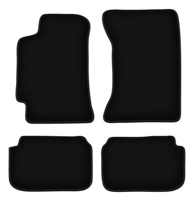Alfombrillas básicas de terciopelo negro para: Subaru Impreza GC (sin salidas de aire traseras) ranchera, sedán (1993-2001)