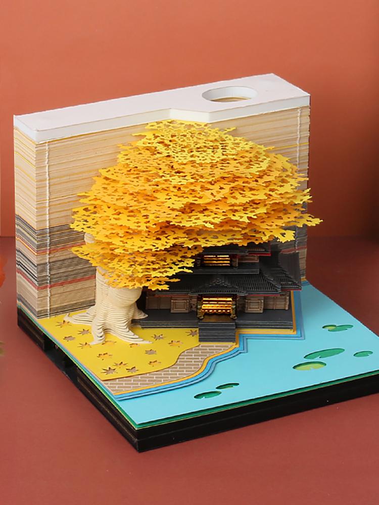 3D Užrašinė Individualus Kalendorius Meilės Medis Namelis Popierinė Užrašinė Žymeklis Rašiklio Laikiklis Stalui Akrilinė Dėžutė Dovana Kawaii Raštinės Reikmenys