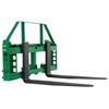 Skid Steer Pallet Forks, 1814 Kg Rated Load Capacity, Pallet Fork Frame Attachment with 1065 Mm Pallet Forks Forklift Blades, 50.8 Mm Hitch Receiver &