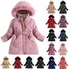 Kids' Fashion Fleece-Lined Thickened Hooded Oversized Sweatshirt Warm Casual Jacket For Fall/Winter
