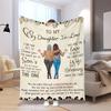 Cozy Daughter-In-Law Gift Throw Blanket, Warm Warm-Hearted Couch Bed Wrap from Mother-In-Law, All Season Birthday Gift